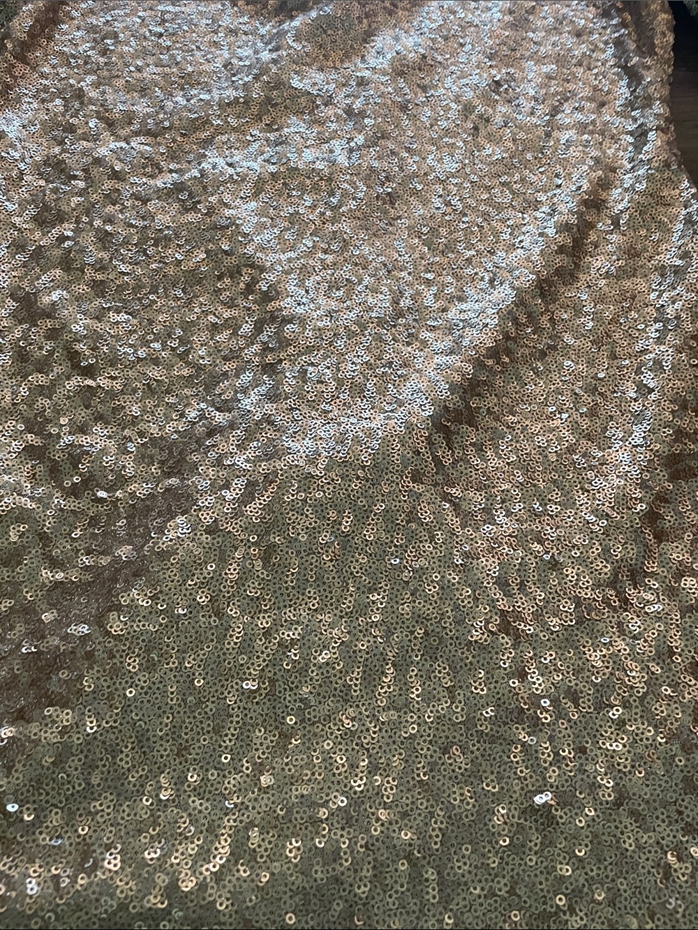Ruby Rox Metallic Gold Sequin Top - Picture 3 of 7